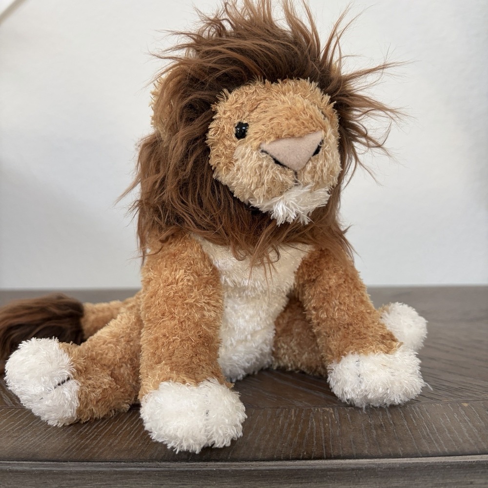 Douglas Loeni Kohair Sitting Lion 7" Plush Cuddle Toy Doll Stuffed Animal